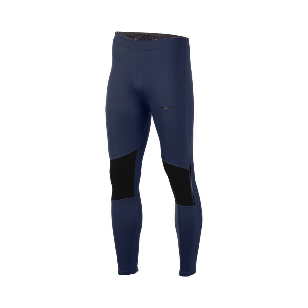 Leggings Mizuno Breath Thermo® - Homem - Azul Anil/Pretas - PAFGB3601